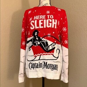 Red and White Women's Sweater